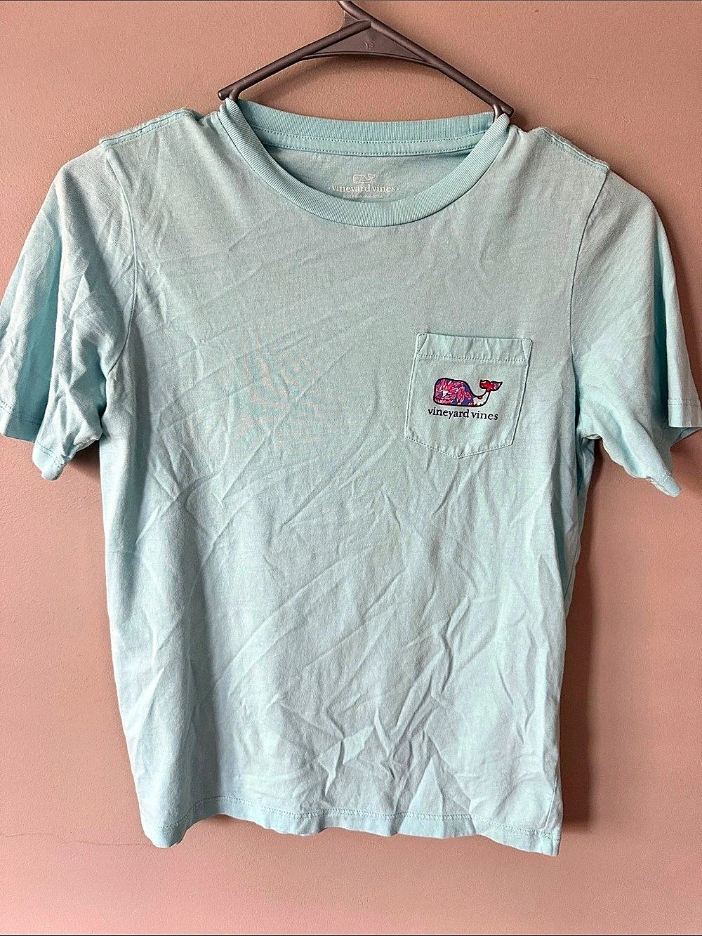 Vineyard Vines Short-Sleeve Whale Fill Pocket Tee Green Small